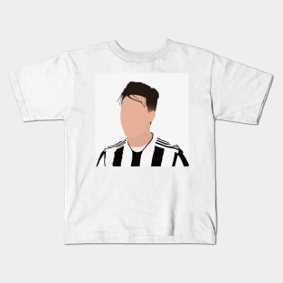 Paulo Dybala Minimalistic Face Art Kids T-Shirt